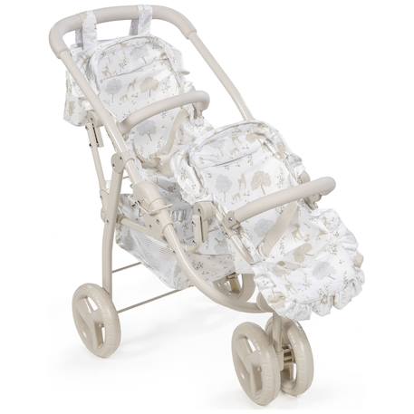 Poussette double pour poupées nara Beige 3 - vertbaudet enfant 