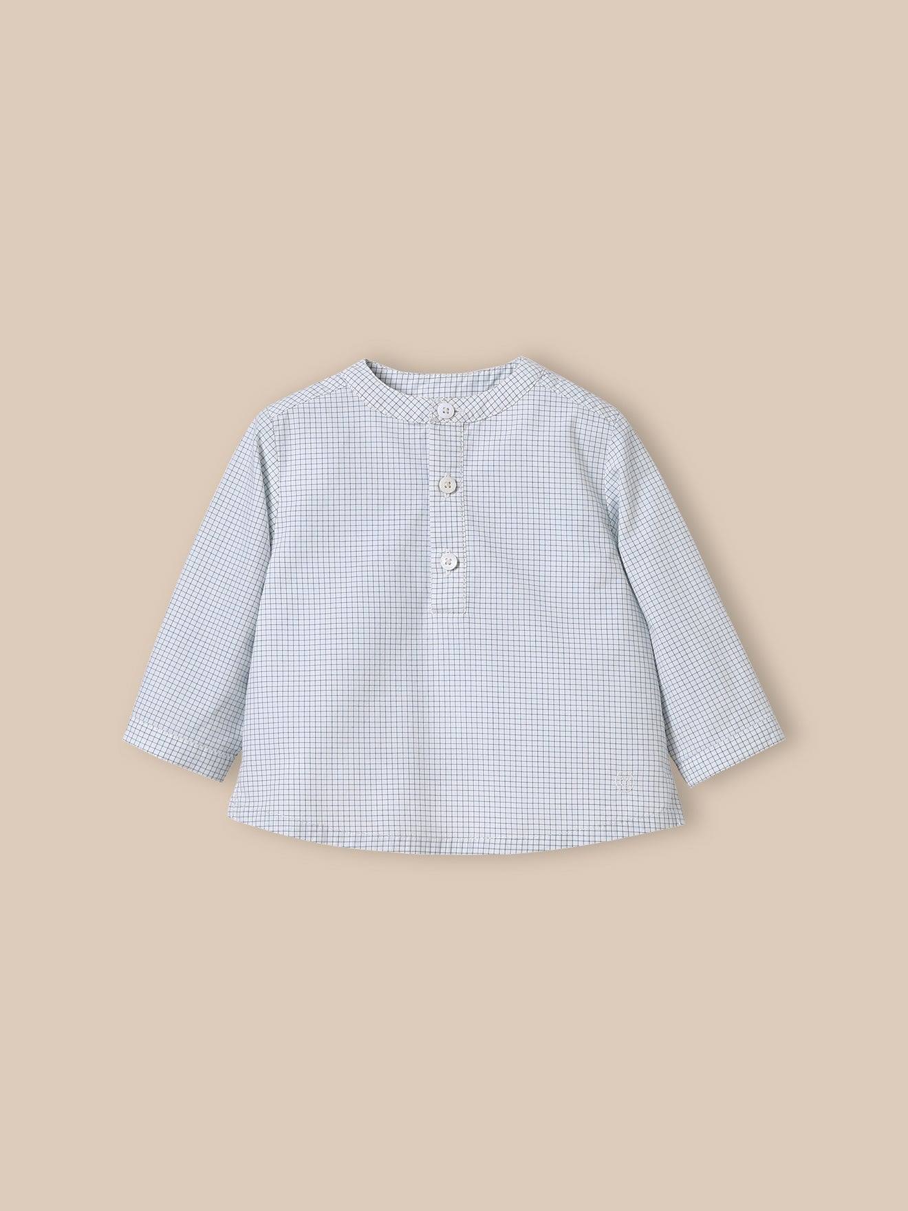 Guimpe À Carreaux Bébé Tattersall Ciel