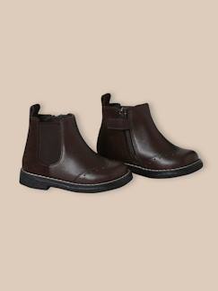 Chaussures-Boots chelsea bébé en cuir