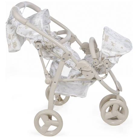 Poussette double pour poupées nara Beige 4 - vertbaudet enfant 