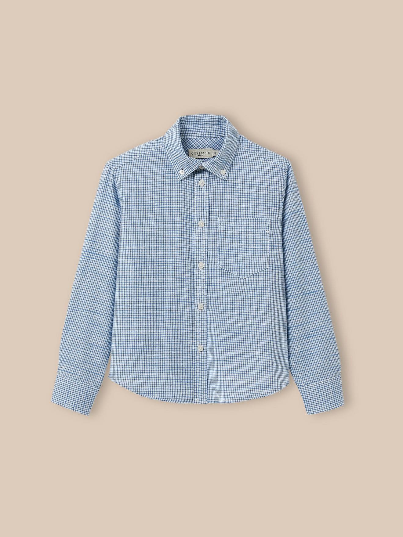 Chemise Garçon Vichy Bleu