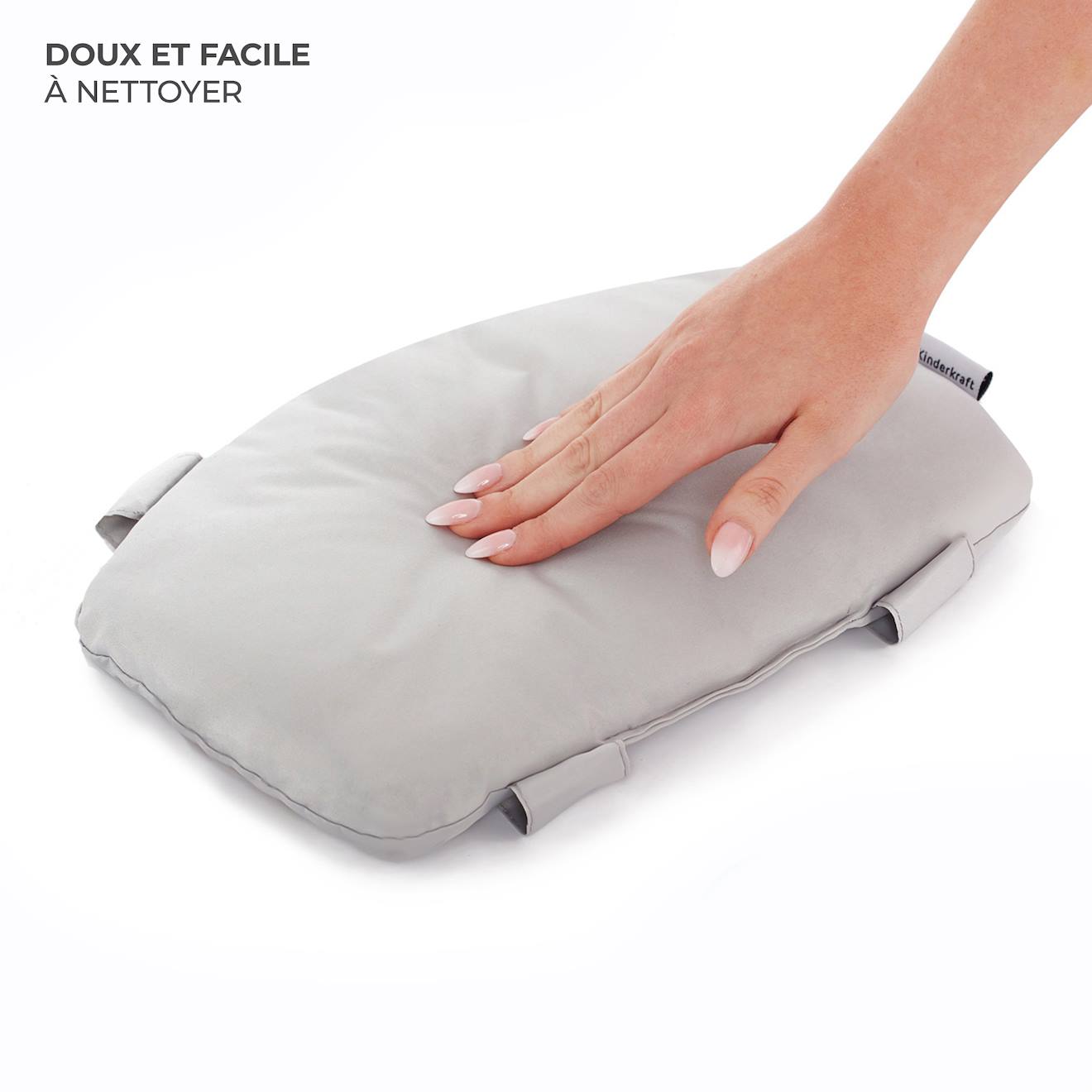 Ensemble De Coussins Doux Pour Chaise Haute Gris (Kinderkraft) - Image 2