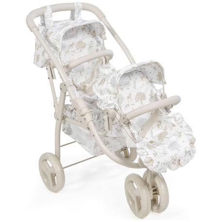 Poussette double pour poupées nara Beige 1 - vertbaudet enfant 
