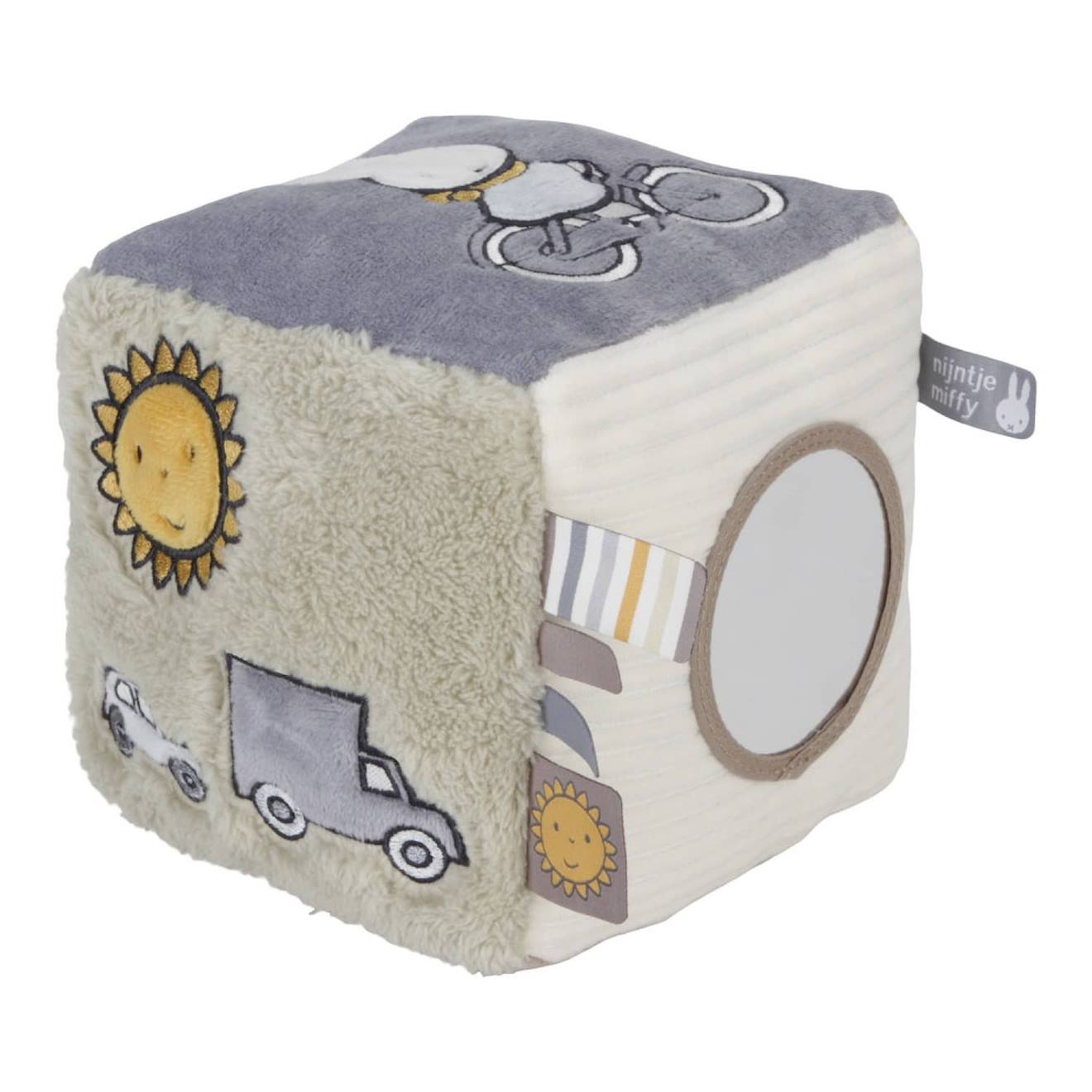 Cube D'activités 15cm - Miffy Fluffy Bleu Et Vert