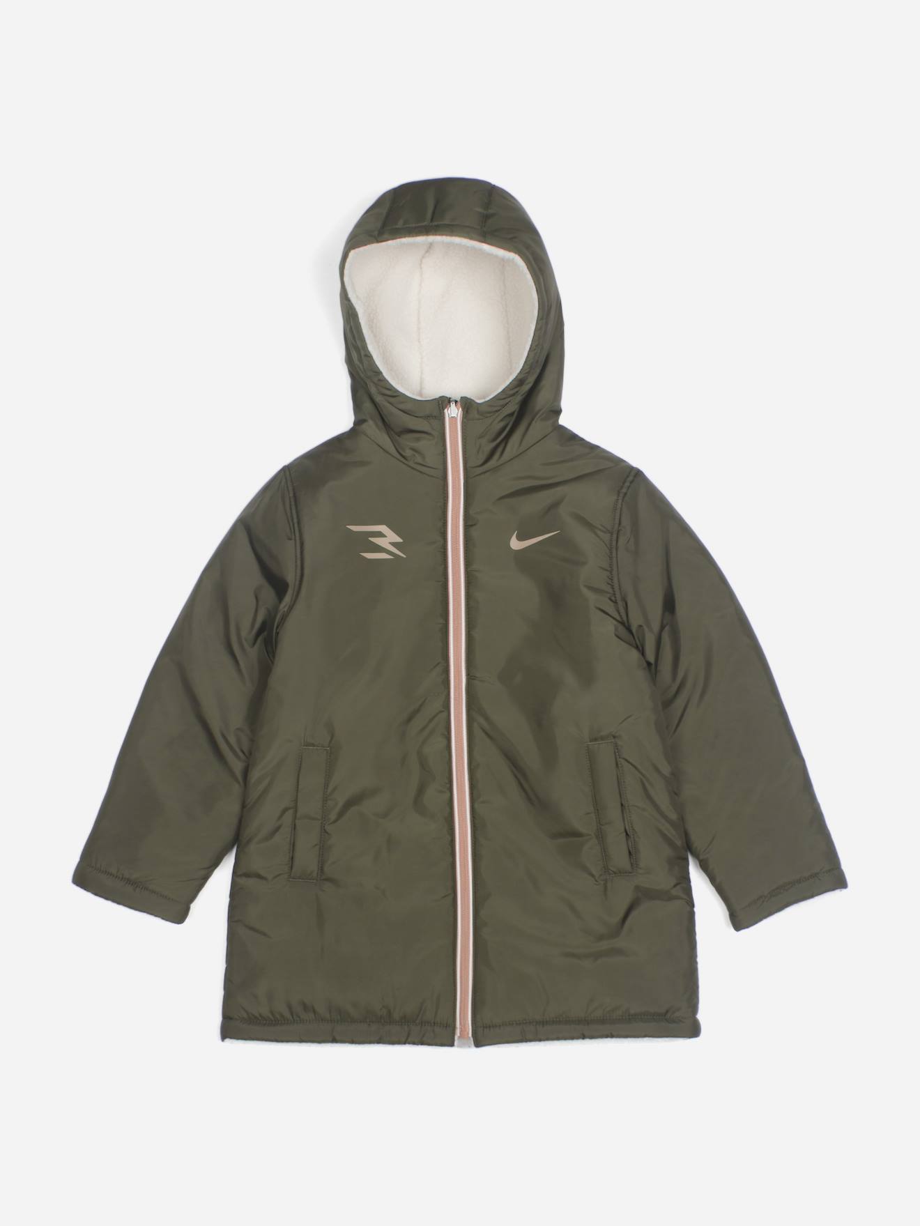 Parka Reversible Kaki / Ecru