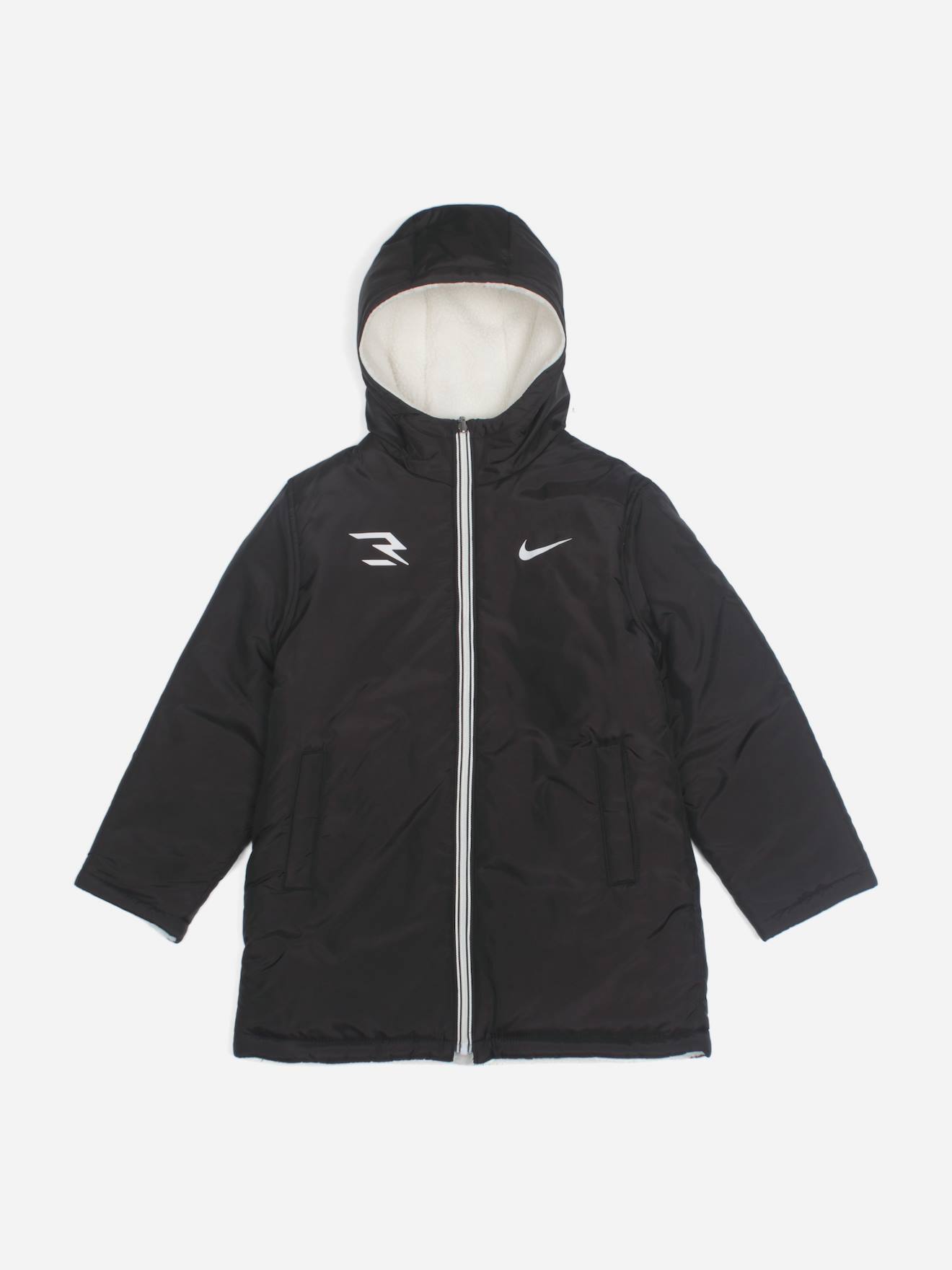 Parka Reversible Noir / Ecru