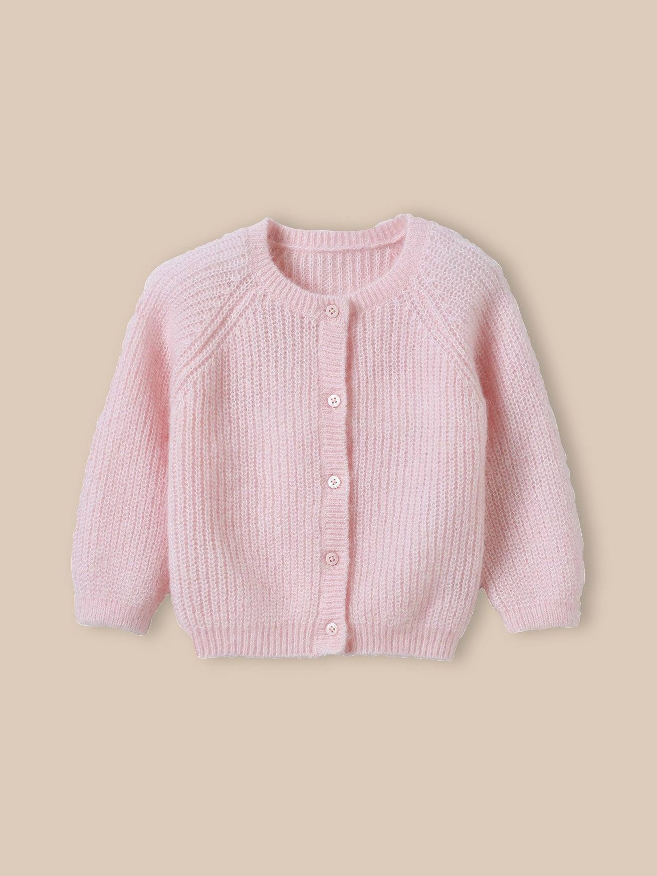 Cardigan En Maille Perlée Bébé Laine Et Mohair Plume