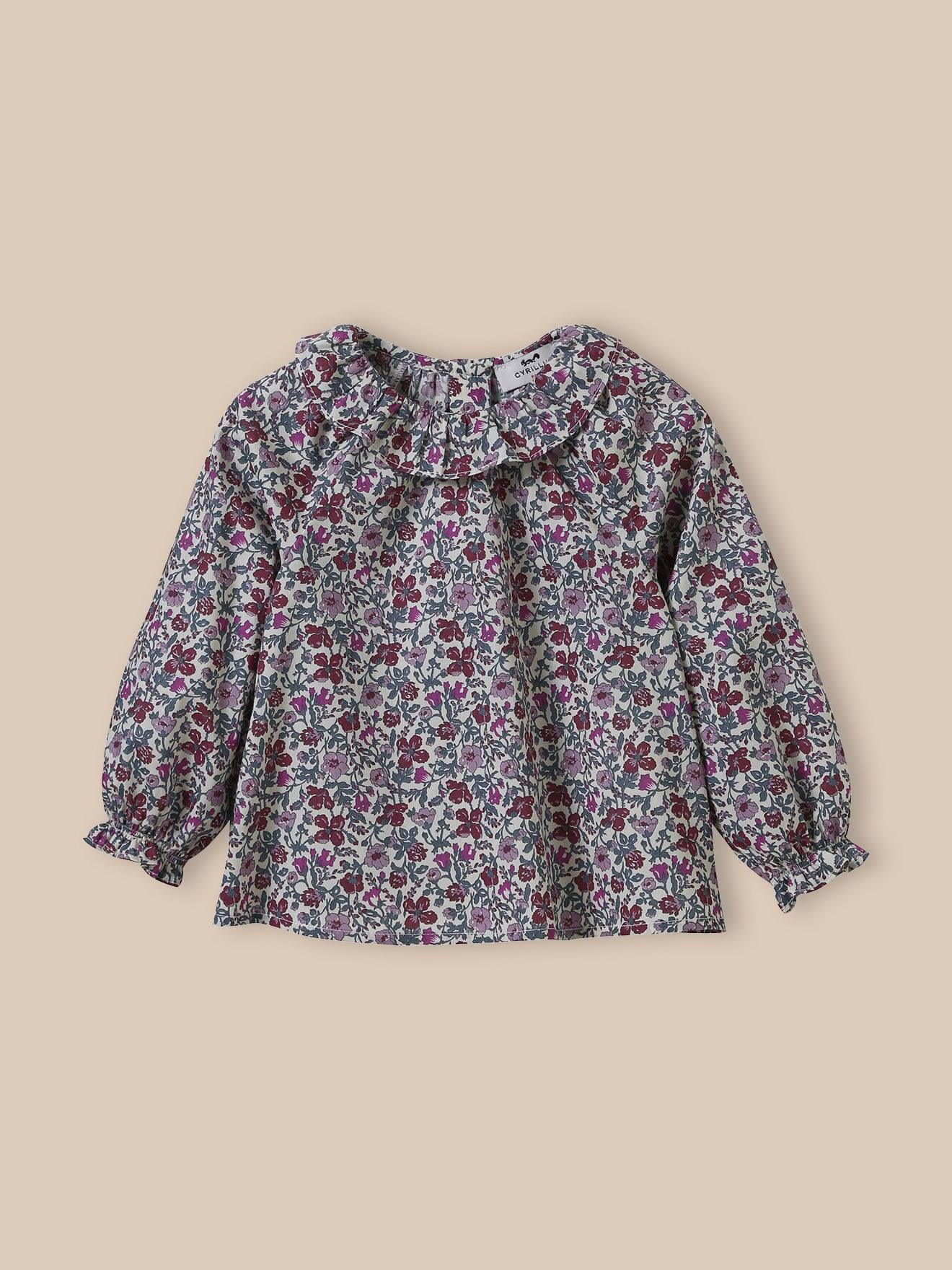 Blouse En Tissu Liberty Babingdon Bébé Liberty Meadow Violet