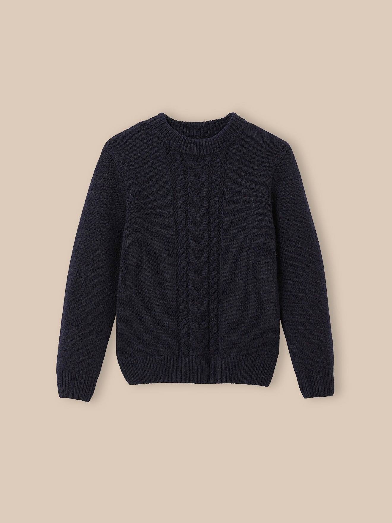 Pull Lambswool Garçon Marine