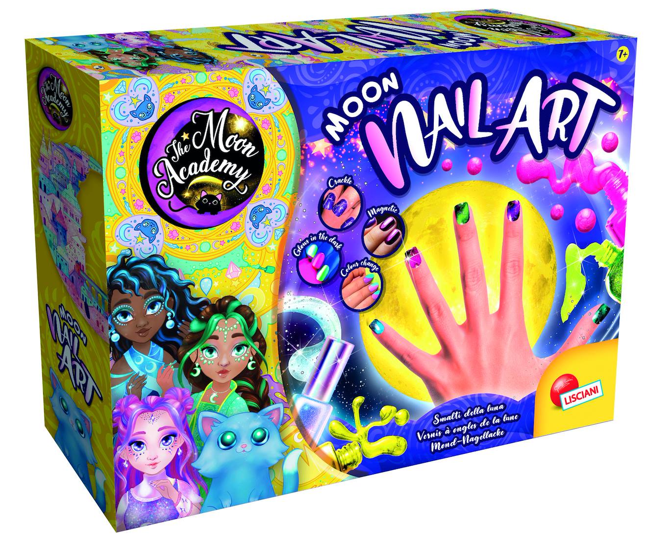 Art Des Ongles, The Moon Academy, Kit Pour Réaliser Vernis À Ongles Brillants Multicolore