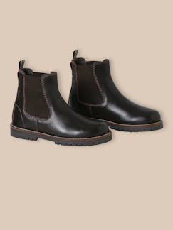 Chaussures-Boots chelsea en cuir garçon