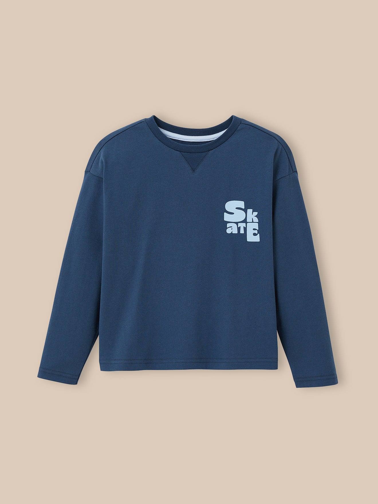 T-shirt En Jersey Épais Garçon - Coton Biologique Orage