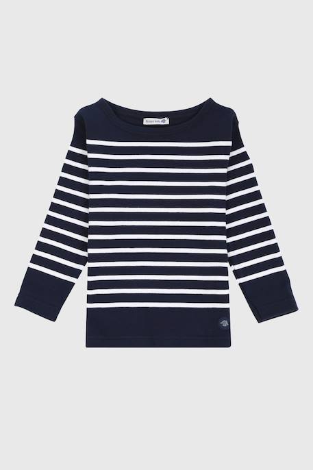 Marinière col bateau en coton amiral enfant Blanc/braise+Blanc/navire+Navire/blanc+Navire/braise 7 - vertbaudet enfant 