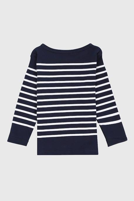 Marinière col bateau en coton amiral enfant Blanc/braise+Blanc/navire+Navire/blanc+Navire/braise 9 - vertbaudet enfant 