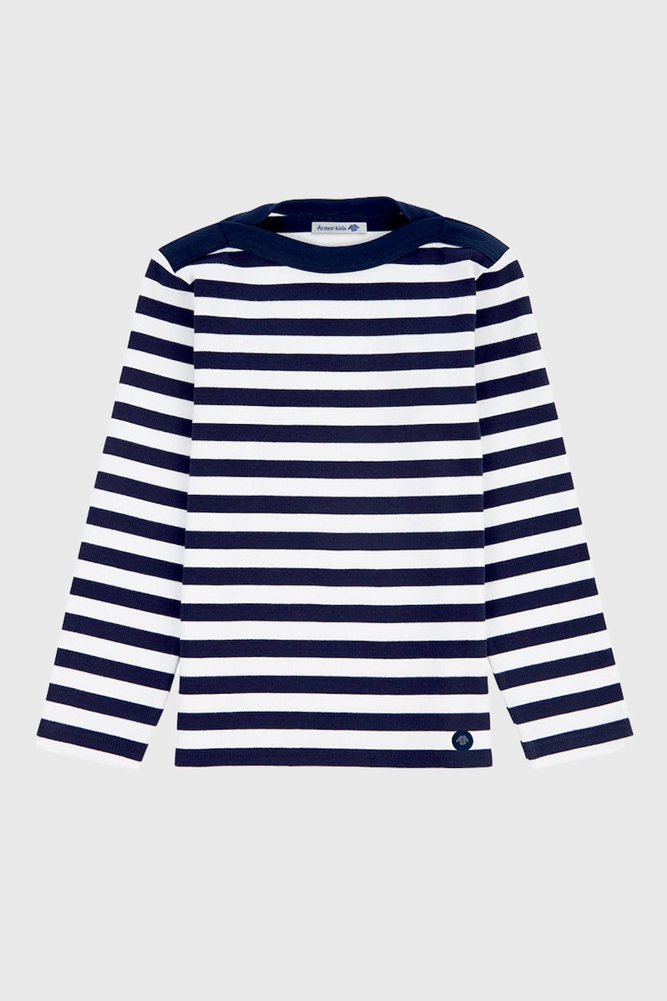 Marinière En Coton Tregunc Enfant Navire/blanc