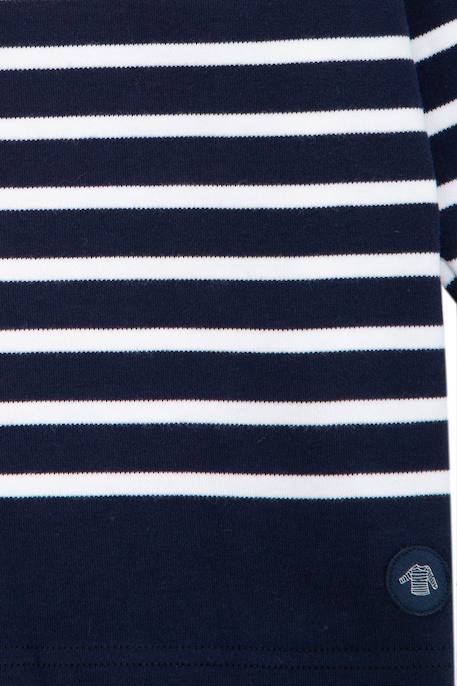 Marinière col bateau en coton amiral enfant Blanc/braise+Blanc/navire+Navire/blanc+Navire/braise 8 - vertbaudet enfant 