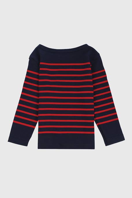 Marinière col bateau en coton amiral enfant Blanc/braise+Blanc/navire+Navire/blanc+Navire/braise 12 - vertbaudet enfant 