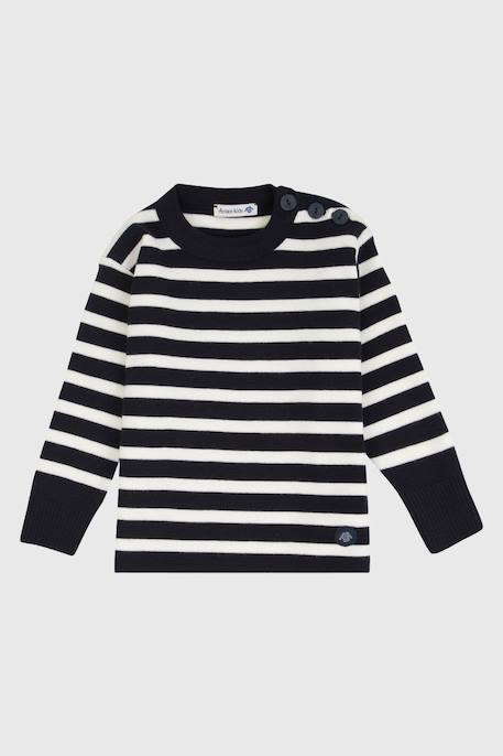 Fille-Pull marin en laine mérinos briac enfant