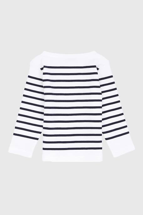 Marinière col bateau en coton amiral enfant Blanc/braise+Blanc/navire+Navire/blanc+Navire/braise 5 - vertbaudet enfant 