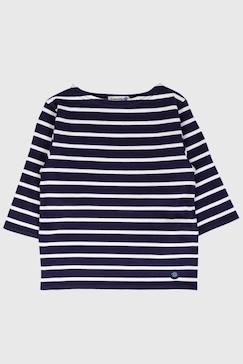 Garçon-T-shirt, polo, sous-pull-Marinière en coton beg meil enfant