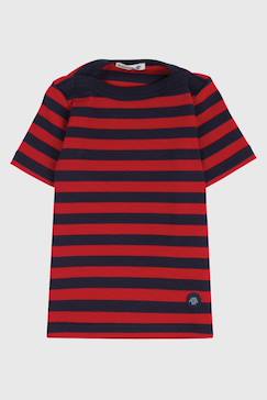Garçon-T-shirt, polo, sous-pull-T-shirt-Marinière en coton carantec enfant