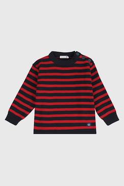 Pull marin rayé  fouesnant enfant  - vertbaudet enfant
