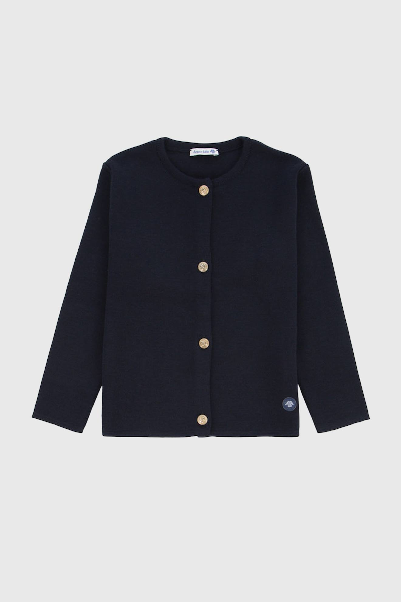 Cardigan À Boutons Dorés Vannes Enfant Navire