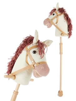 Jouet-Cheval bâton brownie avec roulettes