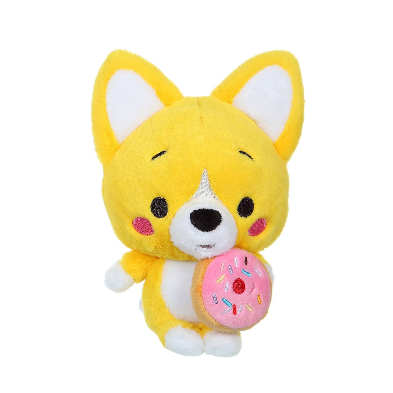 Peluche Little Corgi Cuties 20 Cm : Corgi - Donut Jaune