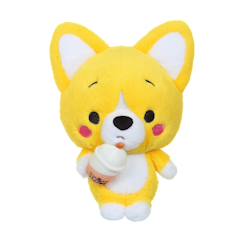 Jouet-Premier âge-Peluches-Peluche little corgi cuties 40 cm : corgi - bubble tea