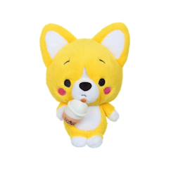 Jouet-Premier âge-Peluches-Peluche little corgi cuties 20 cm : corgi - bubble tea