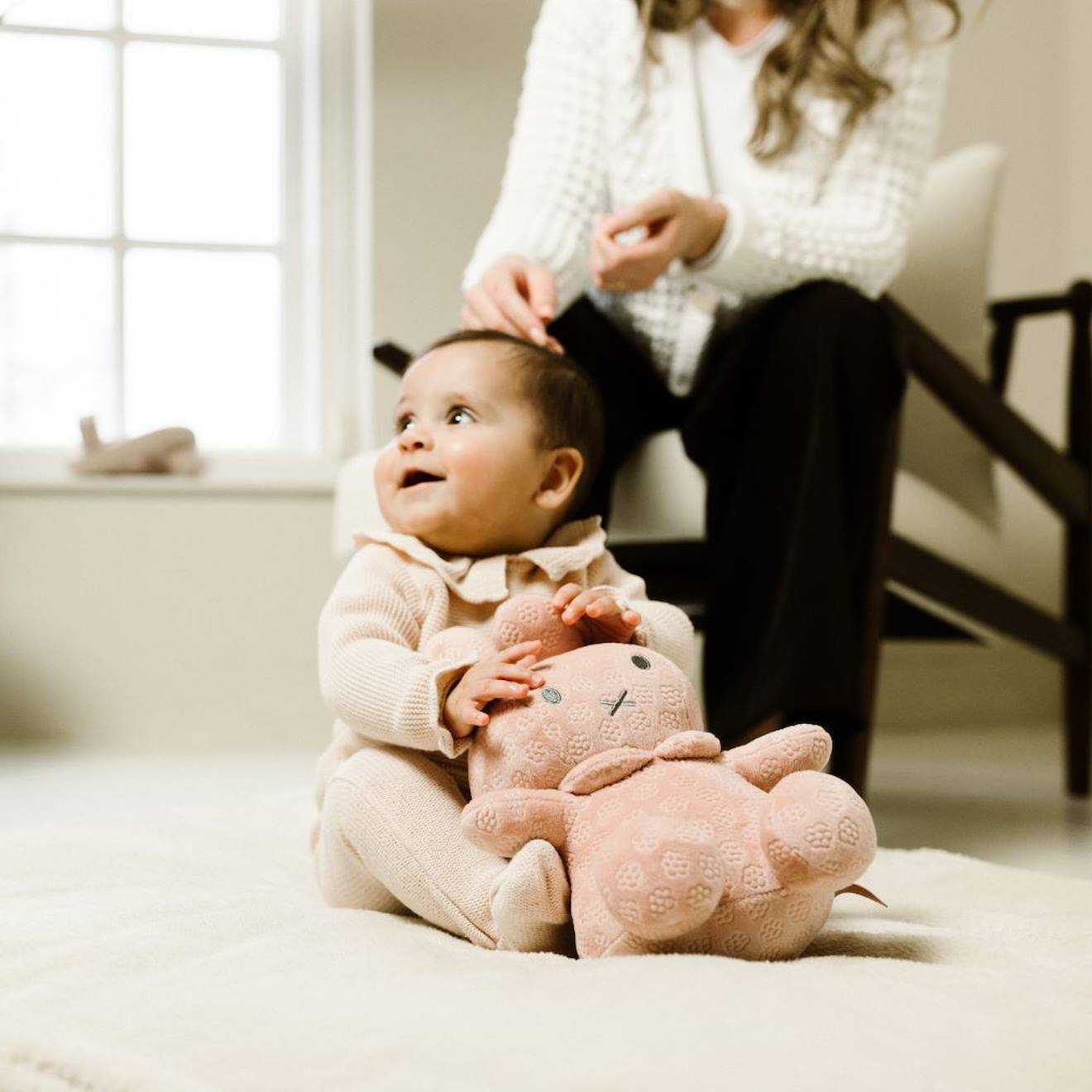 Peluche Miffy - Flower - 30cm Rose (Pioupiou Et Merveilles) - Image 2