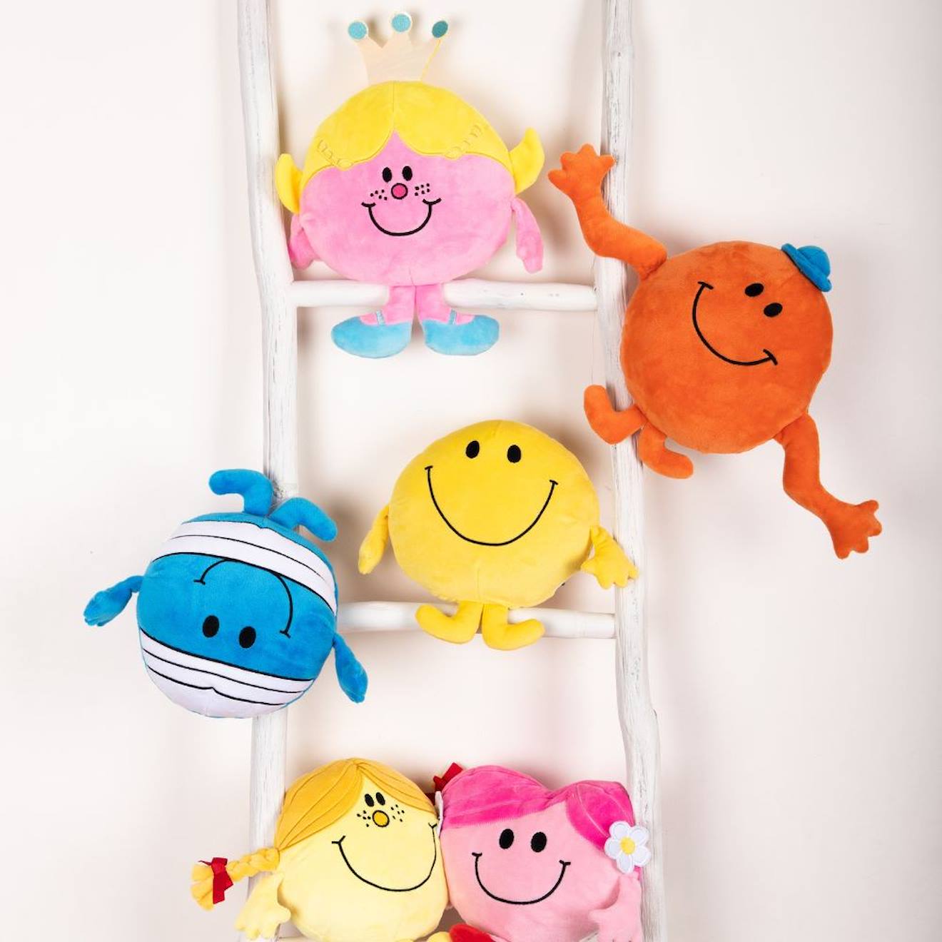 Peluche Monsieur Madame - Mme Princesse - 22cm Rose Et Jaune (Pioupiou Et Merveilles) - Image 2