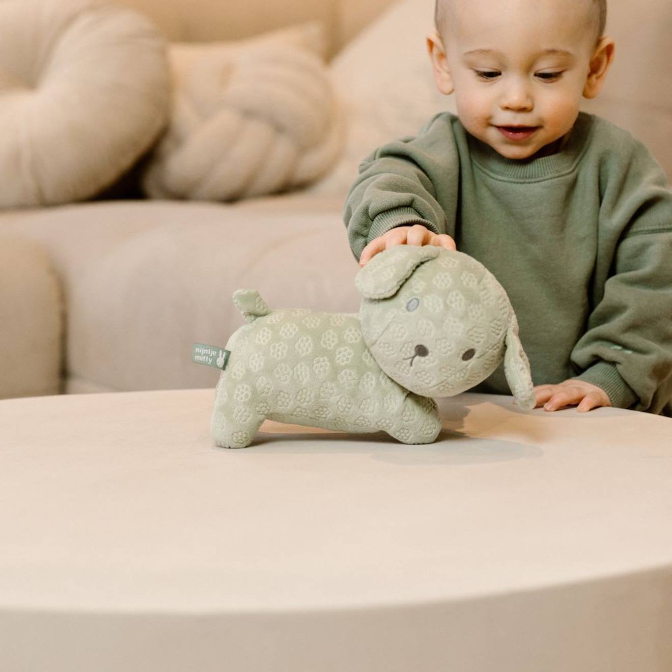 Peluche Snuffy, Le Chien De Miffy - Flower Vert (Pioupiou Et Merveilles) - Image 1