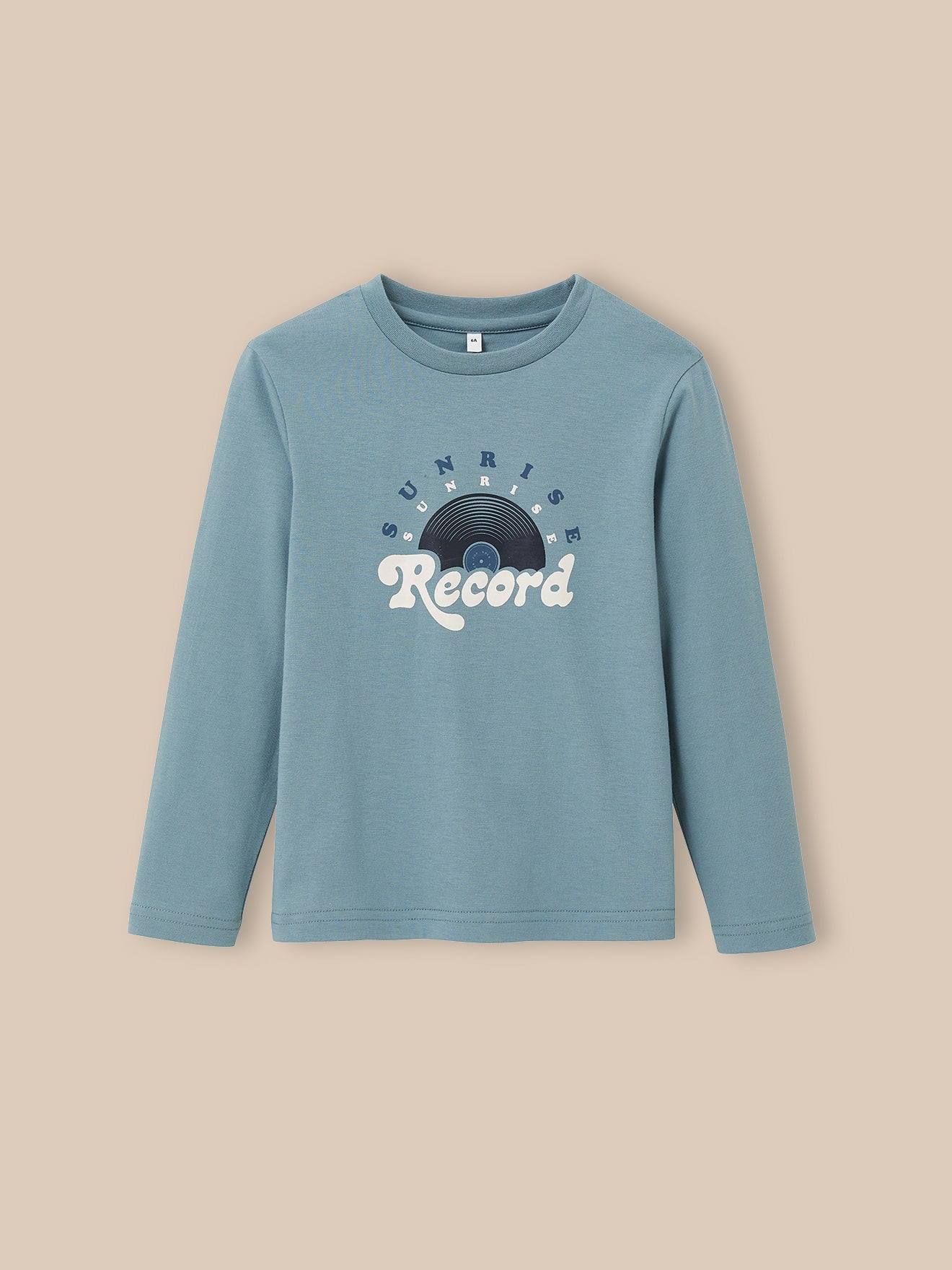 T-shirt Imprimé Garçon - Coton Biologique Celadon