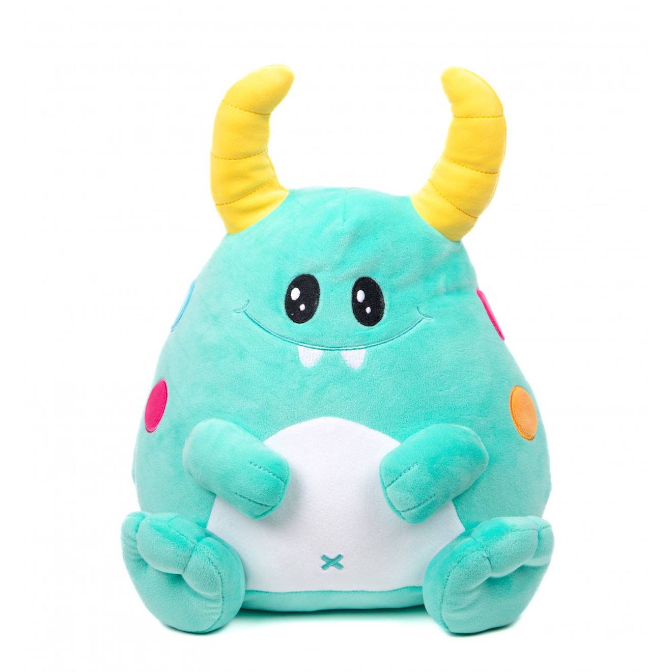 Peluche Cushablez - Spike Dino - Vert Eau