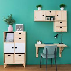 Chambre et rangement-Rangement-Cube en pin massif