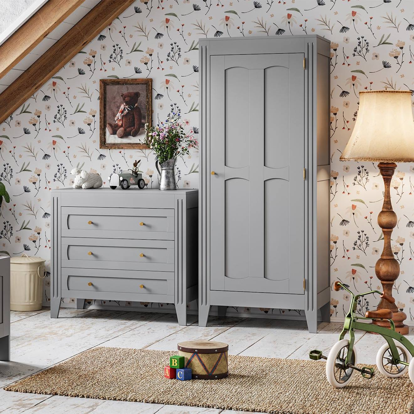 Armoire Milenne Gris