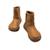 Bottines filles synthétique fermeture éclair barefoot Black+Brown 10 - vertbaudet enfant 
