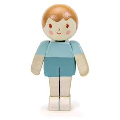 Jouet-Poupons et poupées-Poupons et accessoires-Poupées en Bois d’Hévéa – Personnages Articulés - Fils