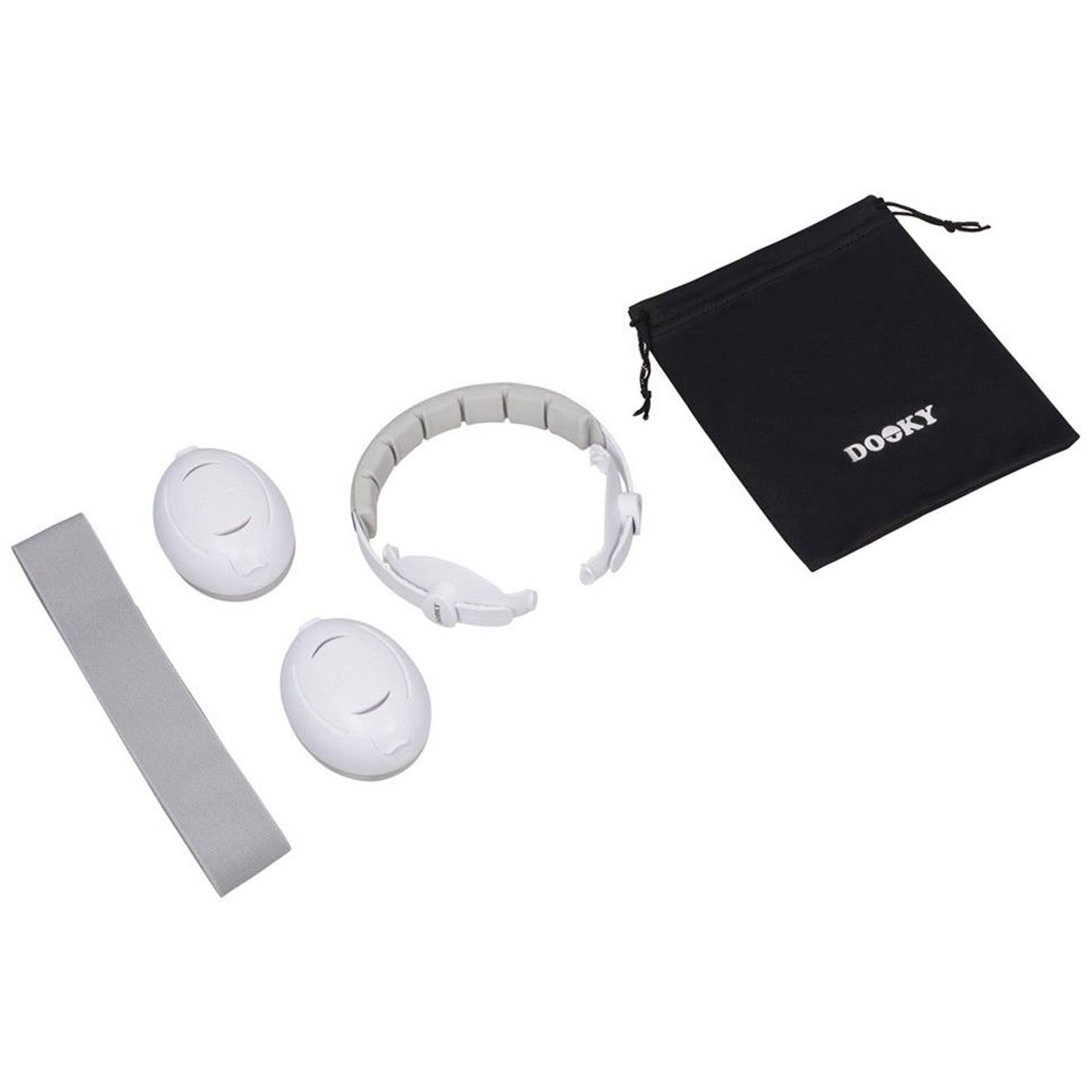 Casque Anti-bruit Evolutif 2-en-1 Bébé Et Enfant Blanc (Dooky) - Image 2