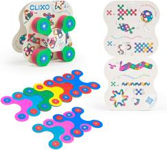 -Tiny & mighty clixo - jeu de construction magnétique, flexible, durable & imaginatif - 9 pièces - dès 4 ans