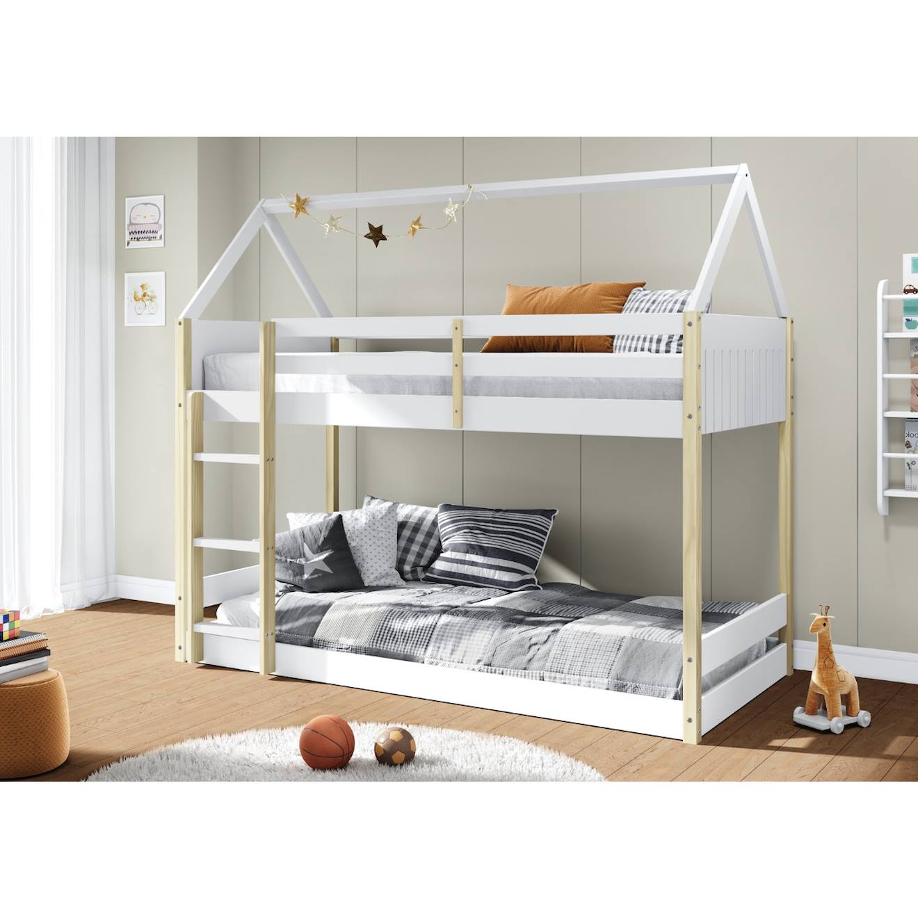 Lits Superposés Montessori - Gamme Oscar Blanc Lits Superposés Montessori - Gamme Oscar Blanc