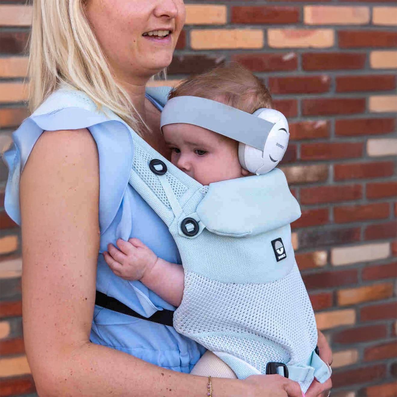 Casque Anti-Bruit Bébé Aqua - Protection Auditive 25 DB Pour Enfants 6-48 Mois - Confortable Et Réglable - Idéal Voyage Et Sommeil