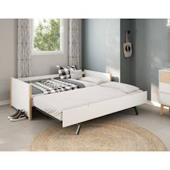 Lit gigogne 2 couchages - gain de place - gamme clémence  - vertbaudet enfant