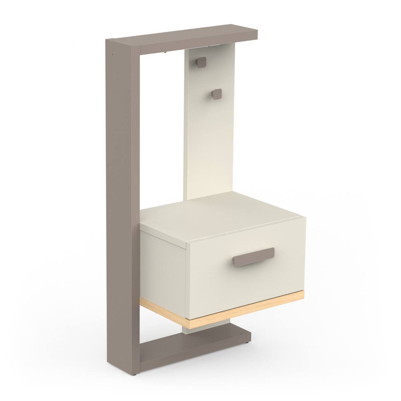 Chevet 1 Tiroir Camillia Gris