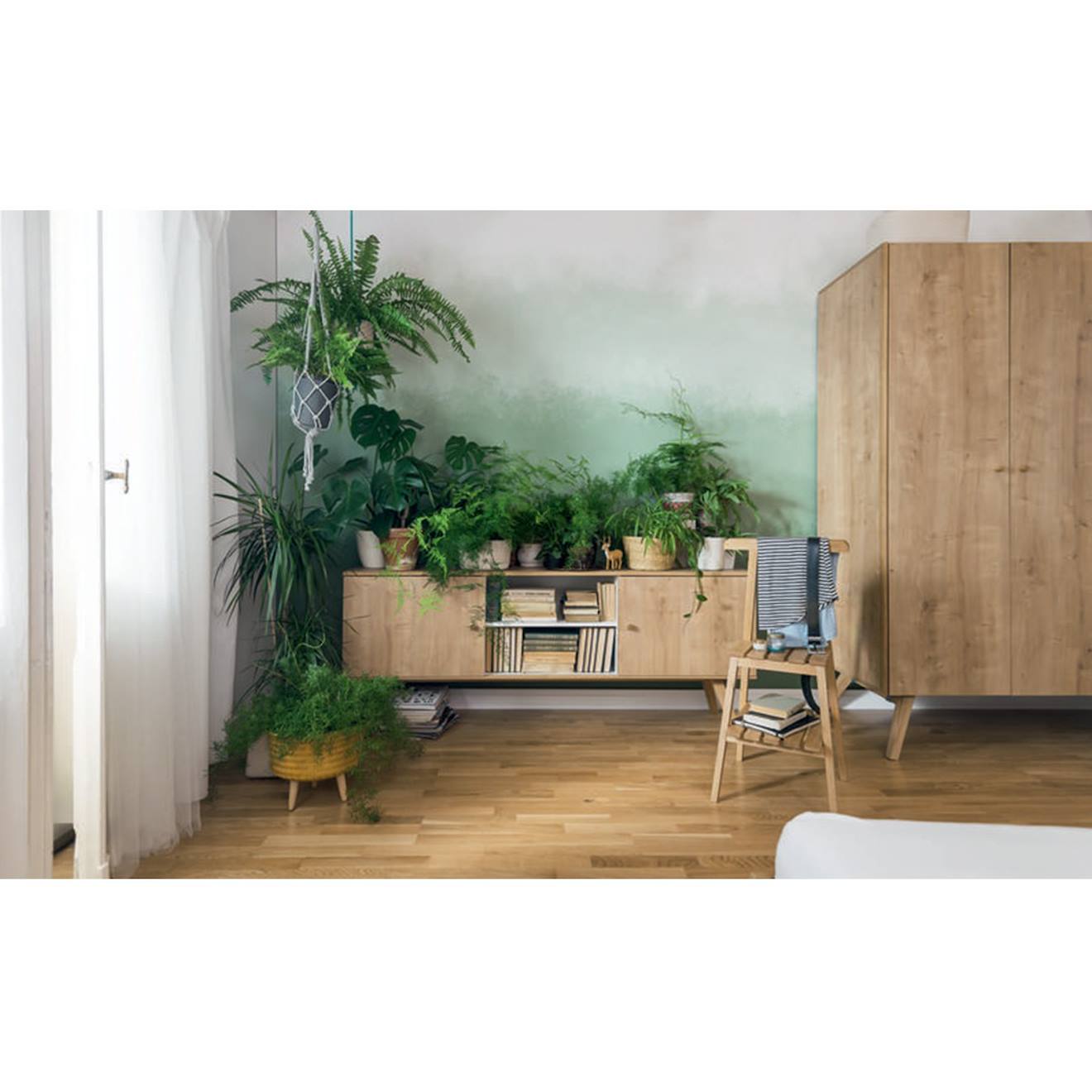 Armoire 2 Portes Avec Penderie Nature Bois