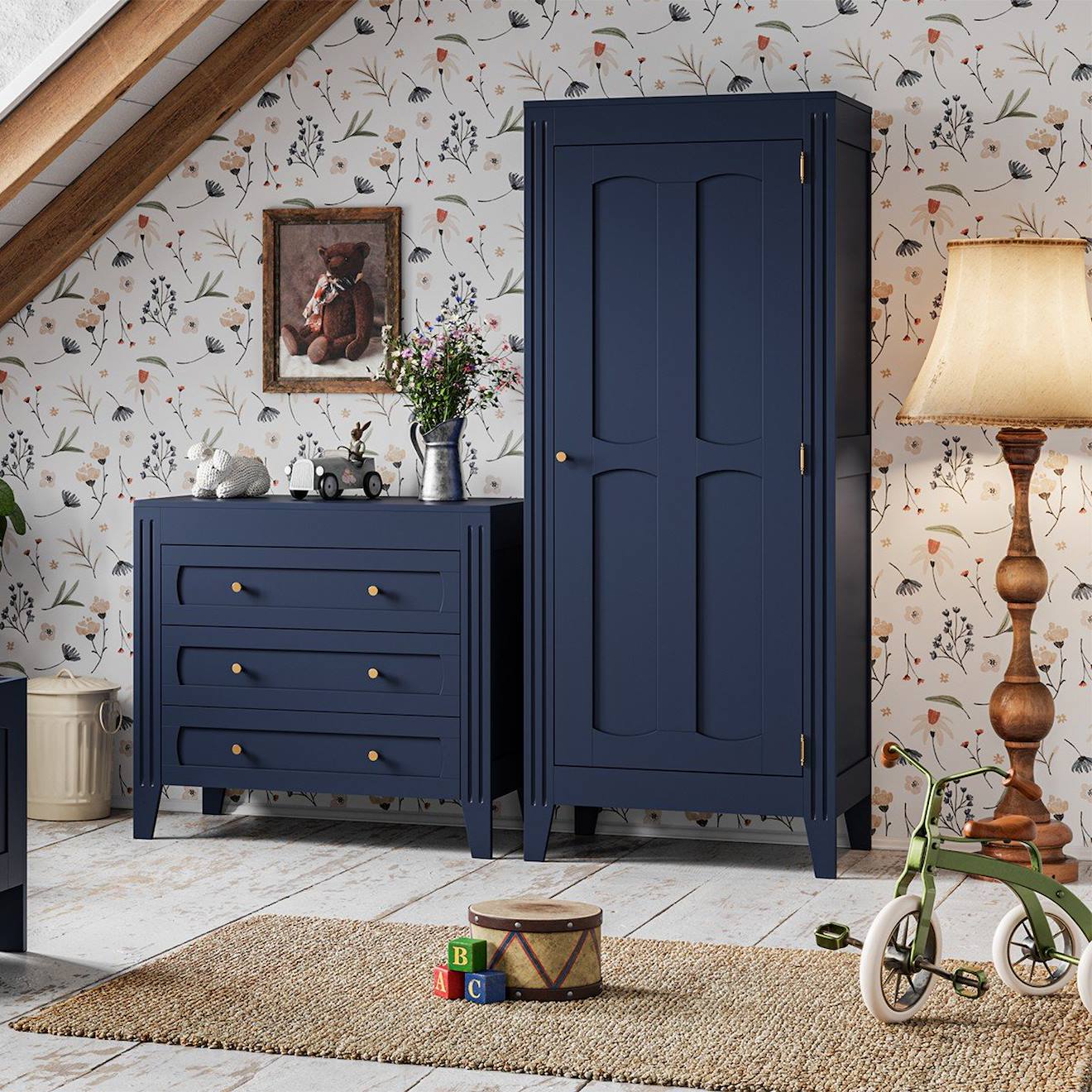 Armoire Milenne Bleu