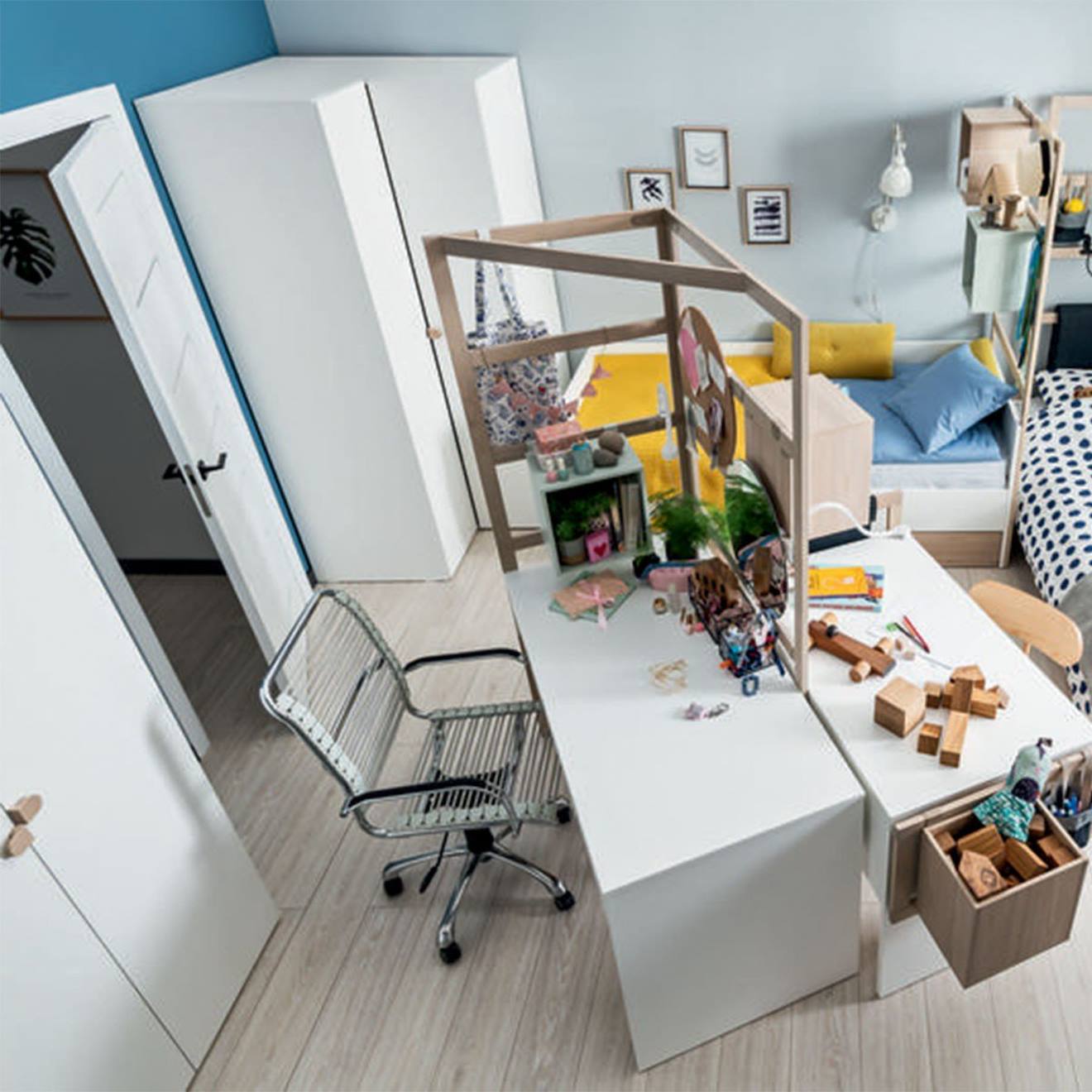 Armoire D'angle - Stige Blanc