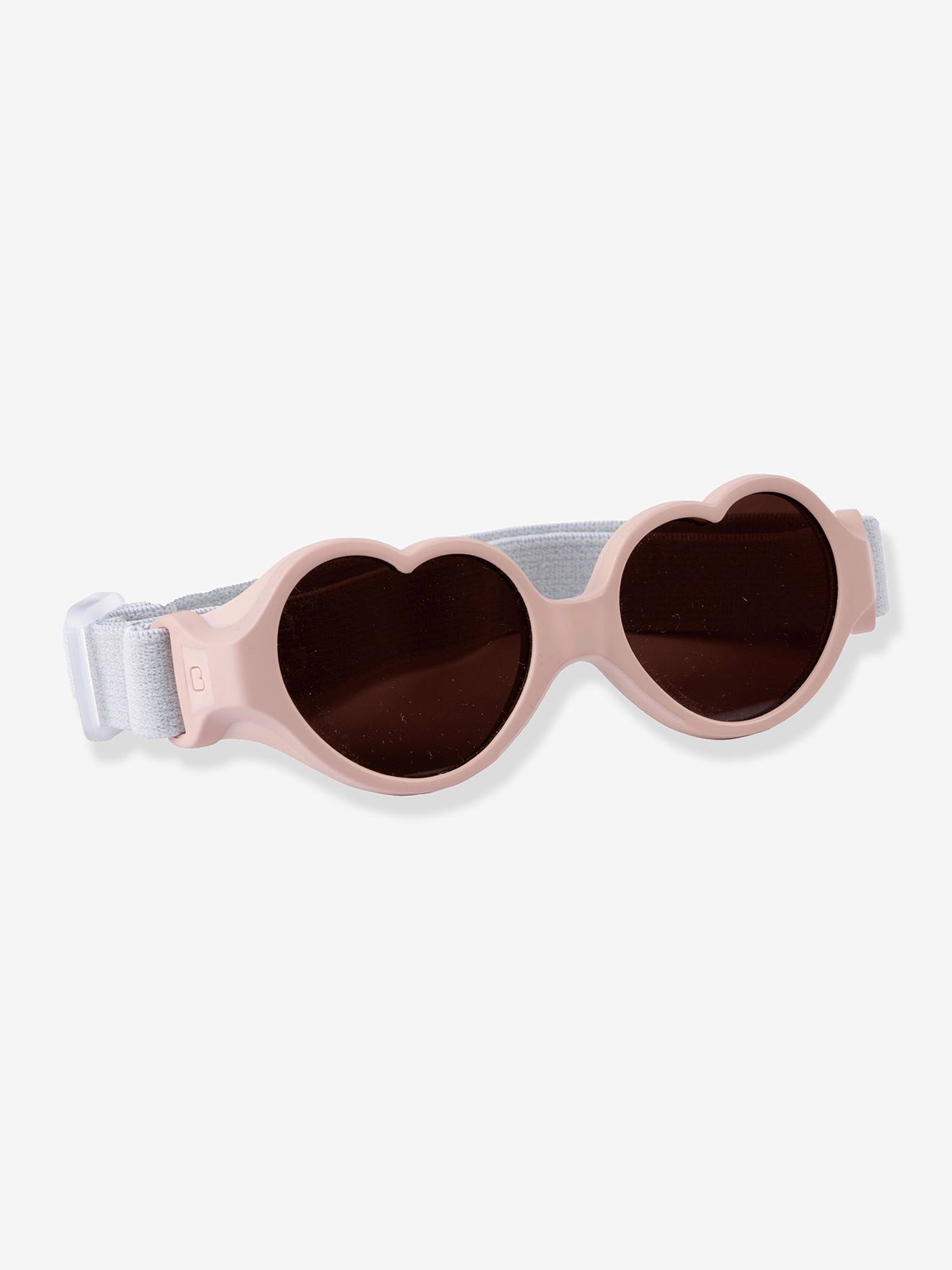 Lunettes 0-9 mois bandeau Baby coeur rose pâle